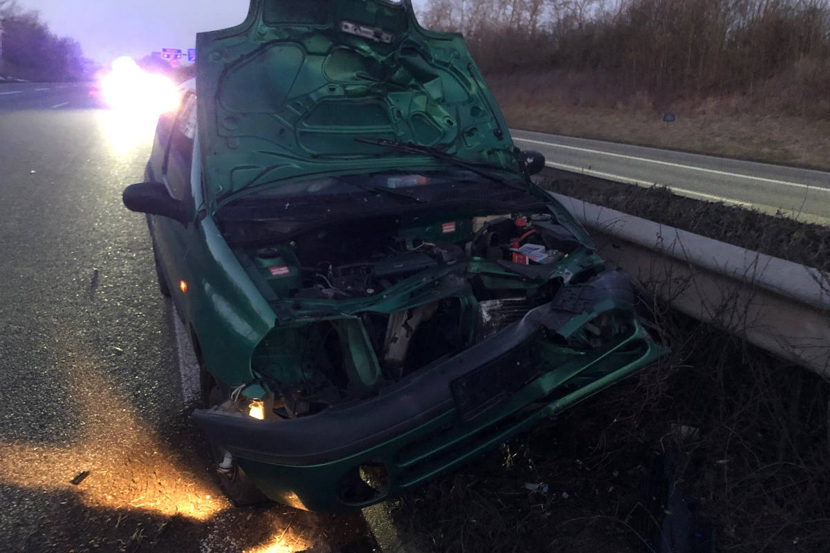 Schlaftrunken auf der A65 unterwegs