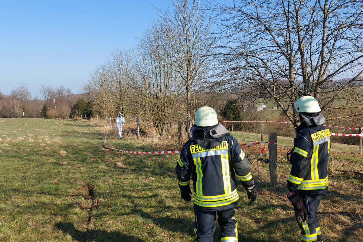 Kleinbrand entwickelt sich zu Bombenfund