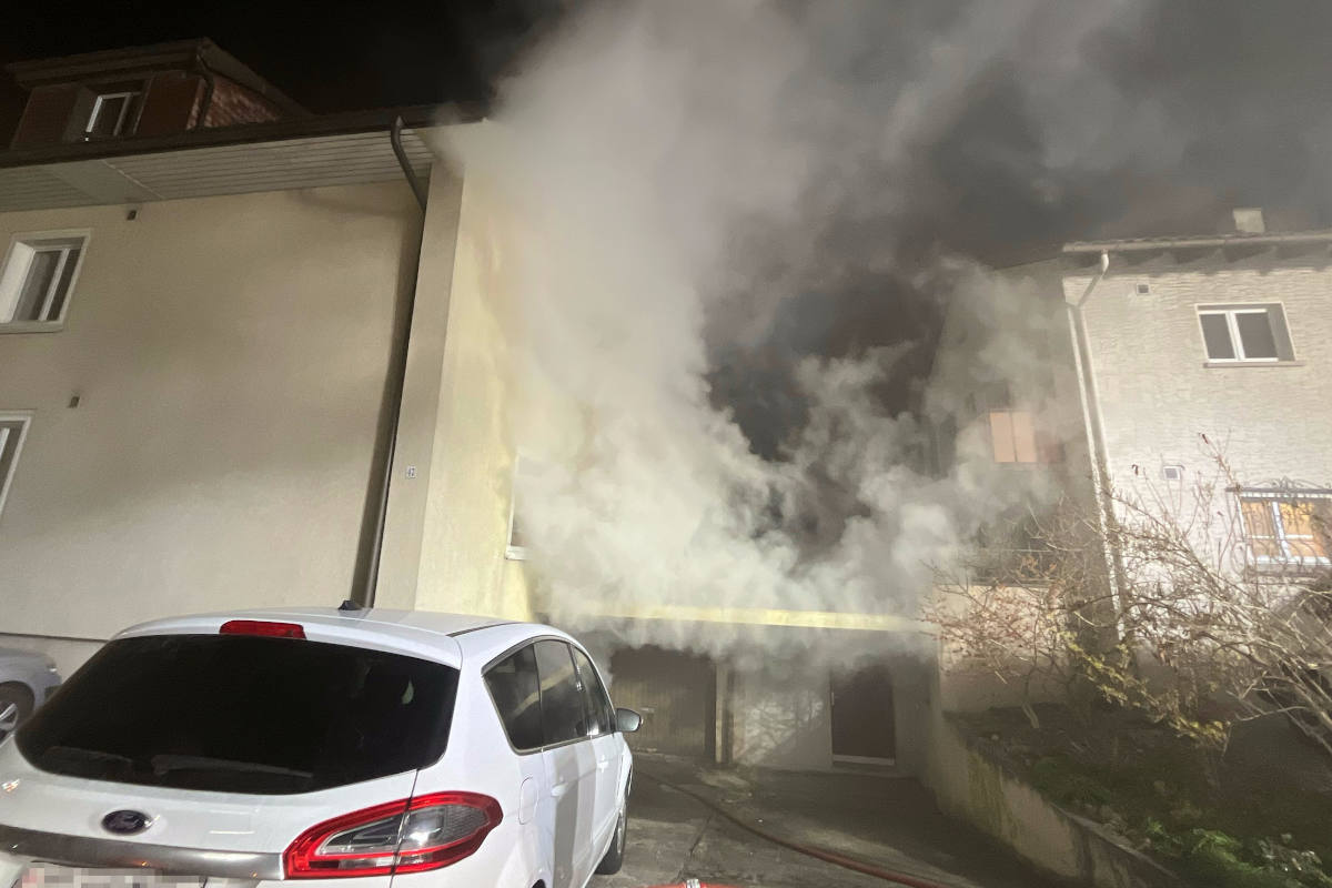 Brand in der Buchenstrasse in Wil SG