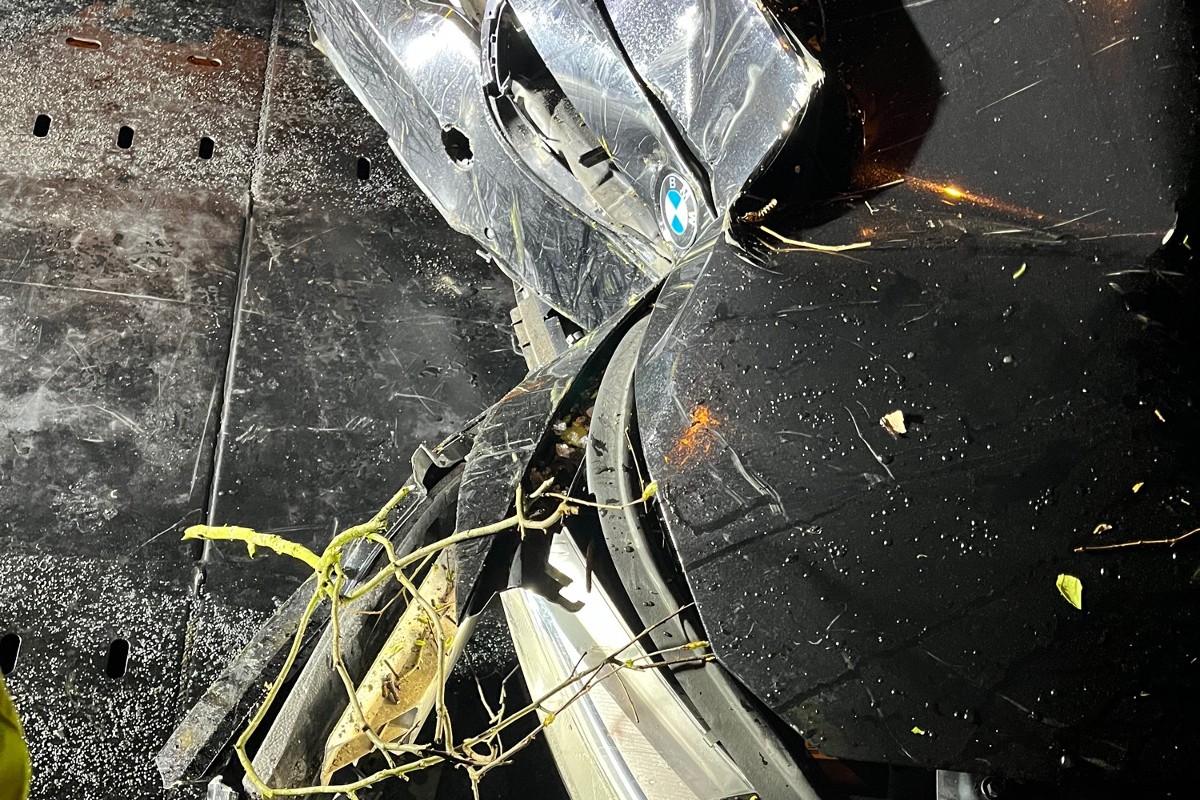 Oftringen AG - Junger Lenker mit fast 2 Promille im BMW in Gebüsch gedonnert