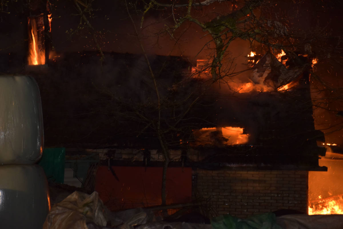 Brand einer landwirtschaftlich genutzten Liegenschaft