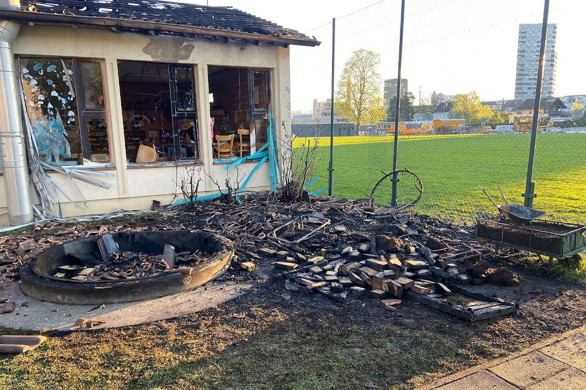 Pratteln BL – Kindergarten bei Brand komplett zerstört