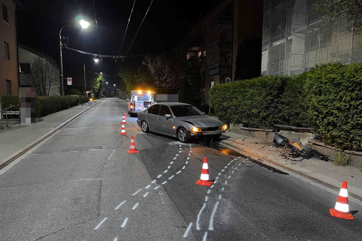 Stadt St. Gallen – Selbstunfall mit hohem Sachschaden