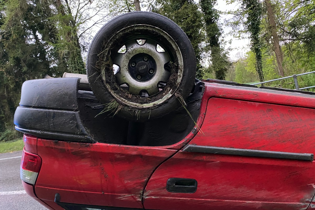 Der Fahrer musste den Führerschein abgeben.