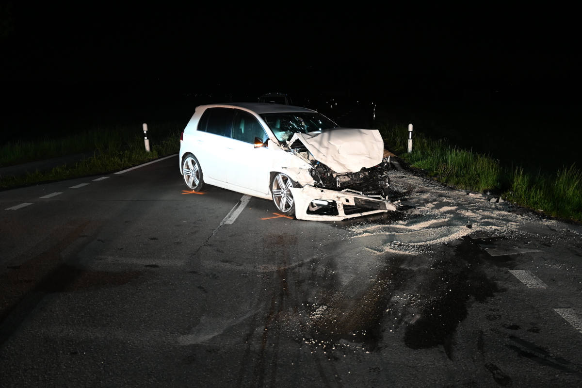 Kollision zwischen zwei Autos in Altstätten
