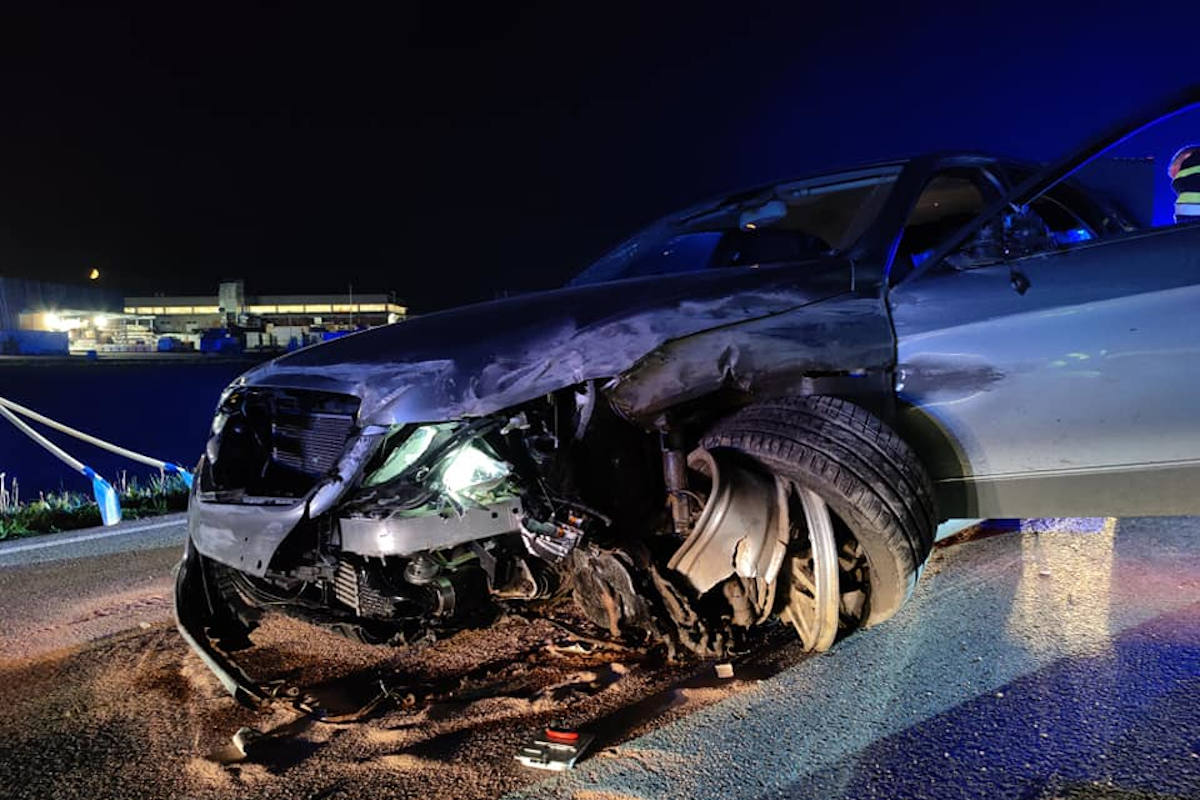 Unfallfahrzeug in Weiz