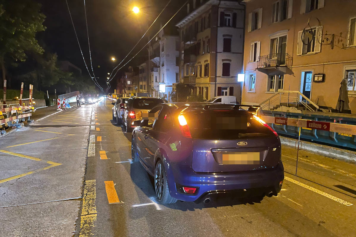 Auffahrkollision mit drei Personenwagen in St. Gallen