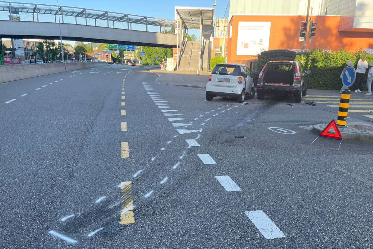 Kollision mit hohem Sachschaden in St. Gallen