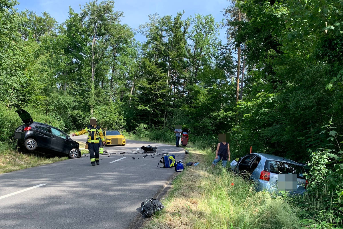 Dornach SO – Auf Gegenfahrbahn geraten und mit entgegenkommendem Fahrzeug kollidiert