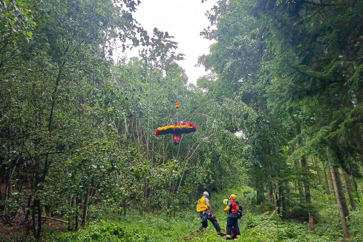 Aufwändige Rettungsaktion in Belchenflue SO.