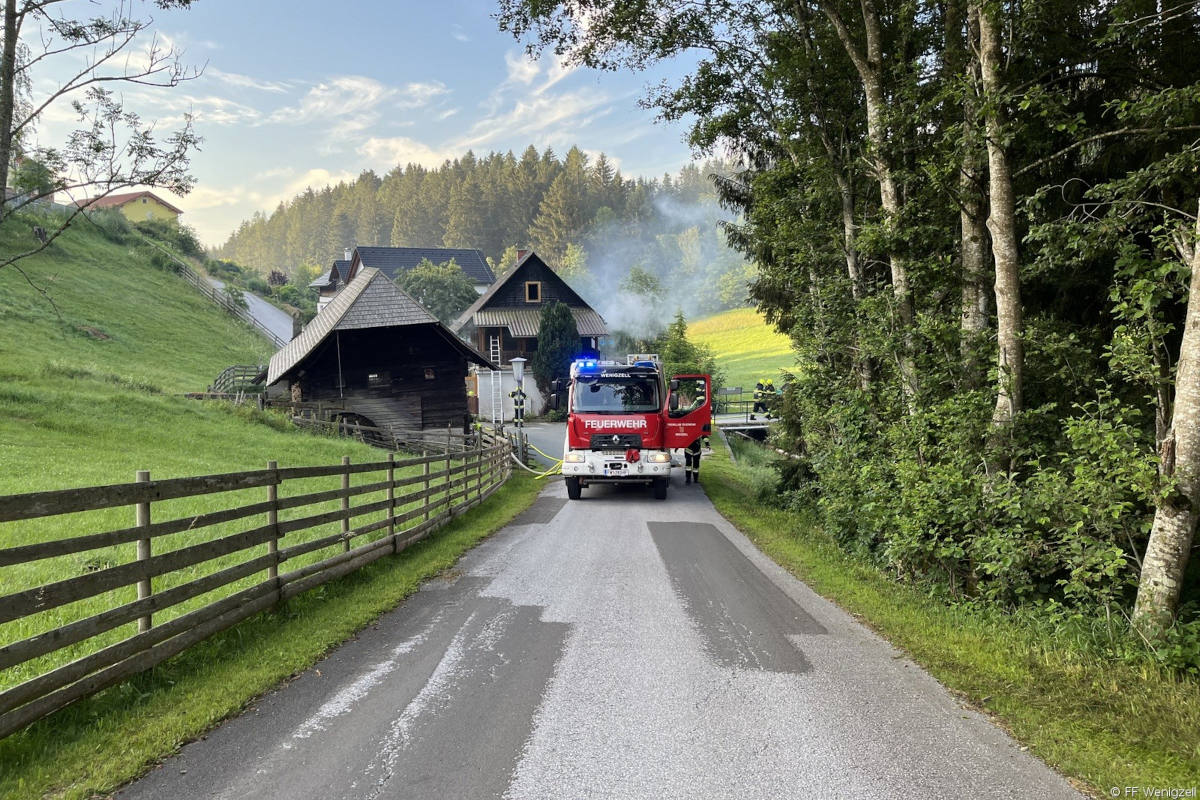 Wenigzell – Brand eines Einfamilienhauses