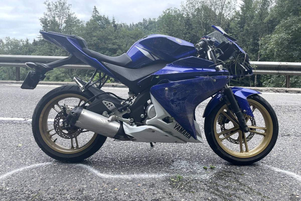 Motorradfahrer verletzt sich bei Selbstunfall in St. Gallen