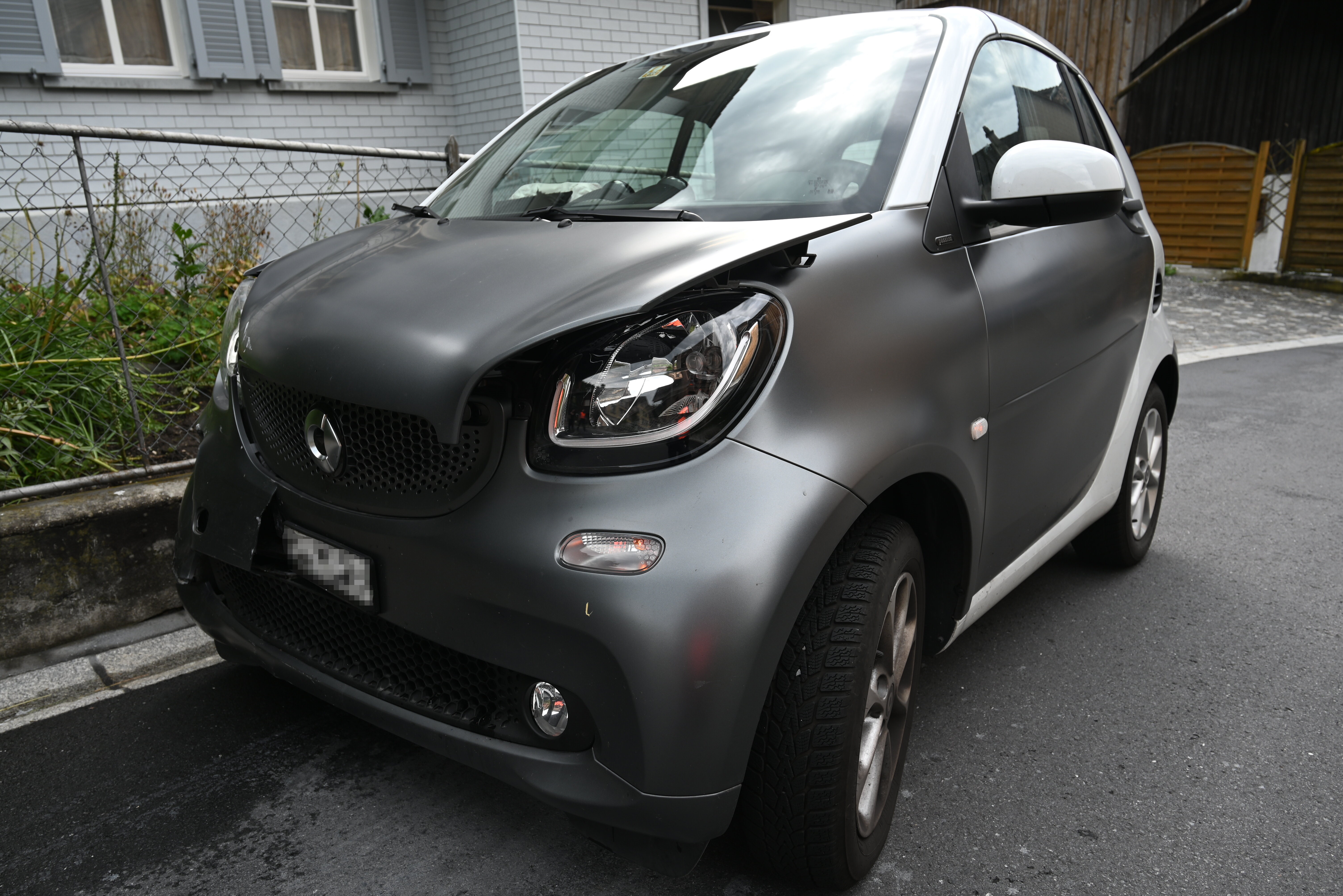 Balgach SG – Beim Abbiegen verunfallt