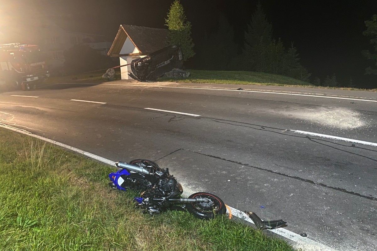 Verkehrsunfall in Baar ZG - 20-Jähriger schwer verletzt!