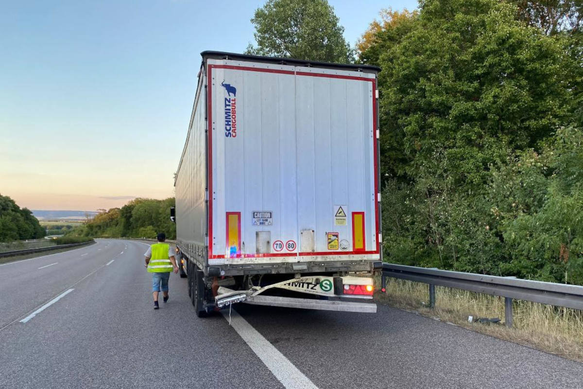 A4 bei Erfurt – Schwerer Lkw Unfall auf der Autobahn