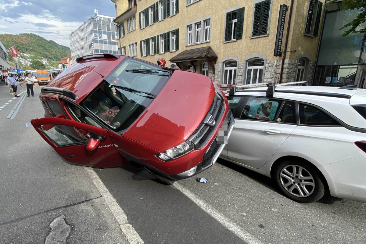 Beim Verkehrsunfall in Baden im Aargau verletzte sich niemand.