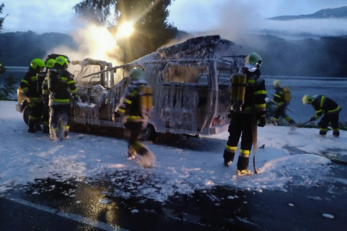 Millstatt am See – Brand eines Wohnmobiles