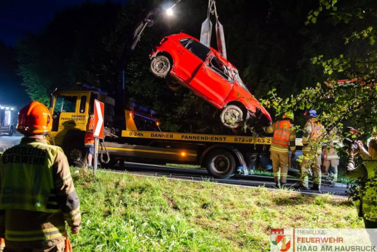 A8 Bezirk Grieskirchen – Schwerer Unfall nach Sekundenschlaf
