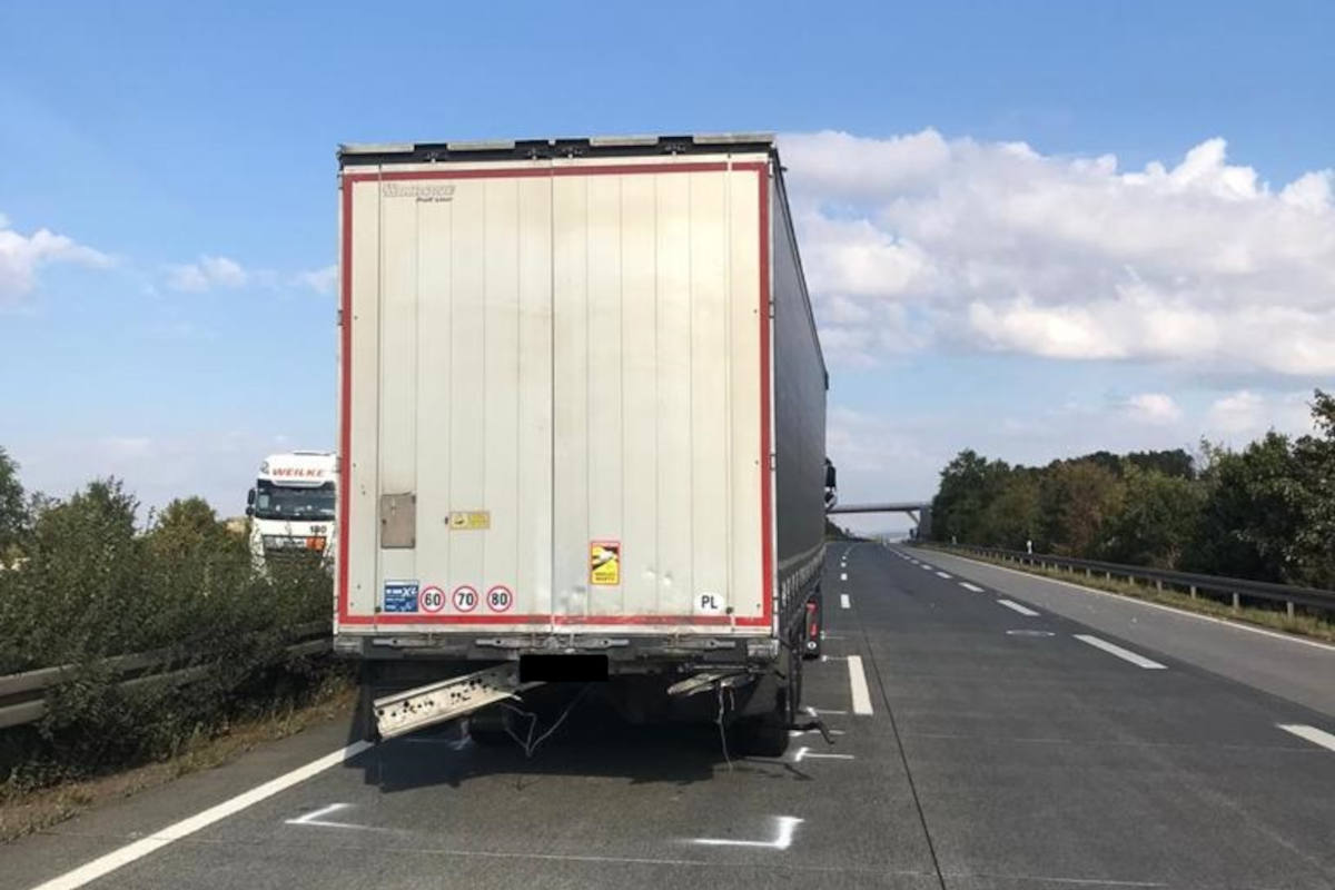 A38 Nordhausen – Schwerer Auffahrunfall, zwei Personen verletzt