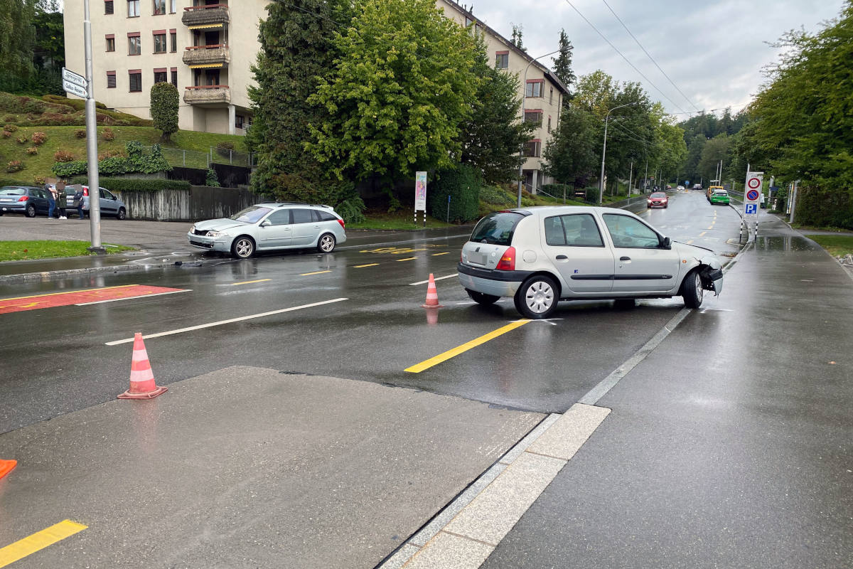 Kollision beim Abbiegen