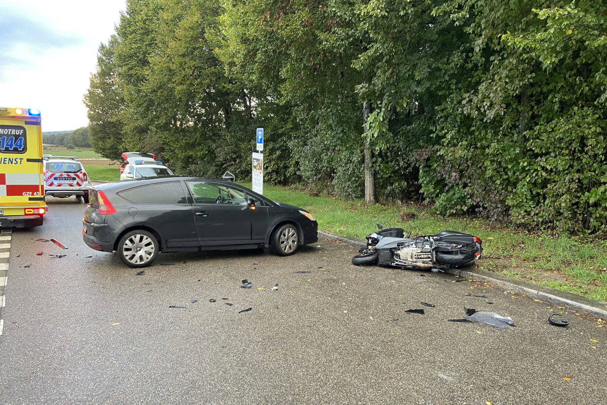 Bei Überholmanöver verunfallt