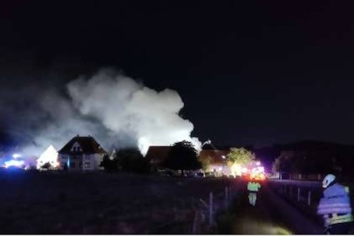 Rinteln Hessendorf – Brand einer Stallung