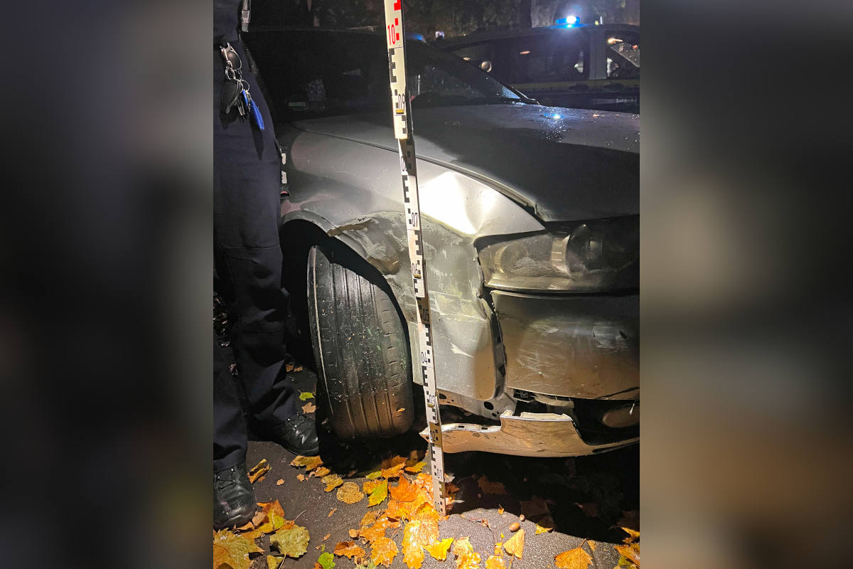 Velbert –  Betrunkener mit 1,6 Promille verursacht bei Autounfall hohen Sachschaden