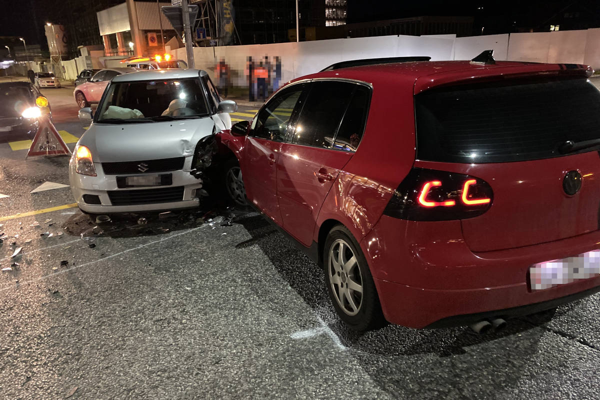 Zwei Unfälle an gleicher Verzweigung