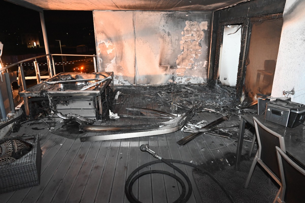 Uznach SG - Brand auf Balkon