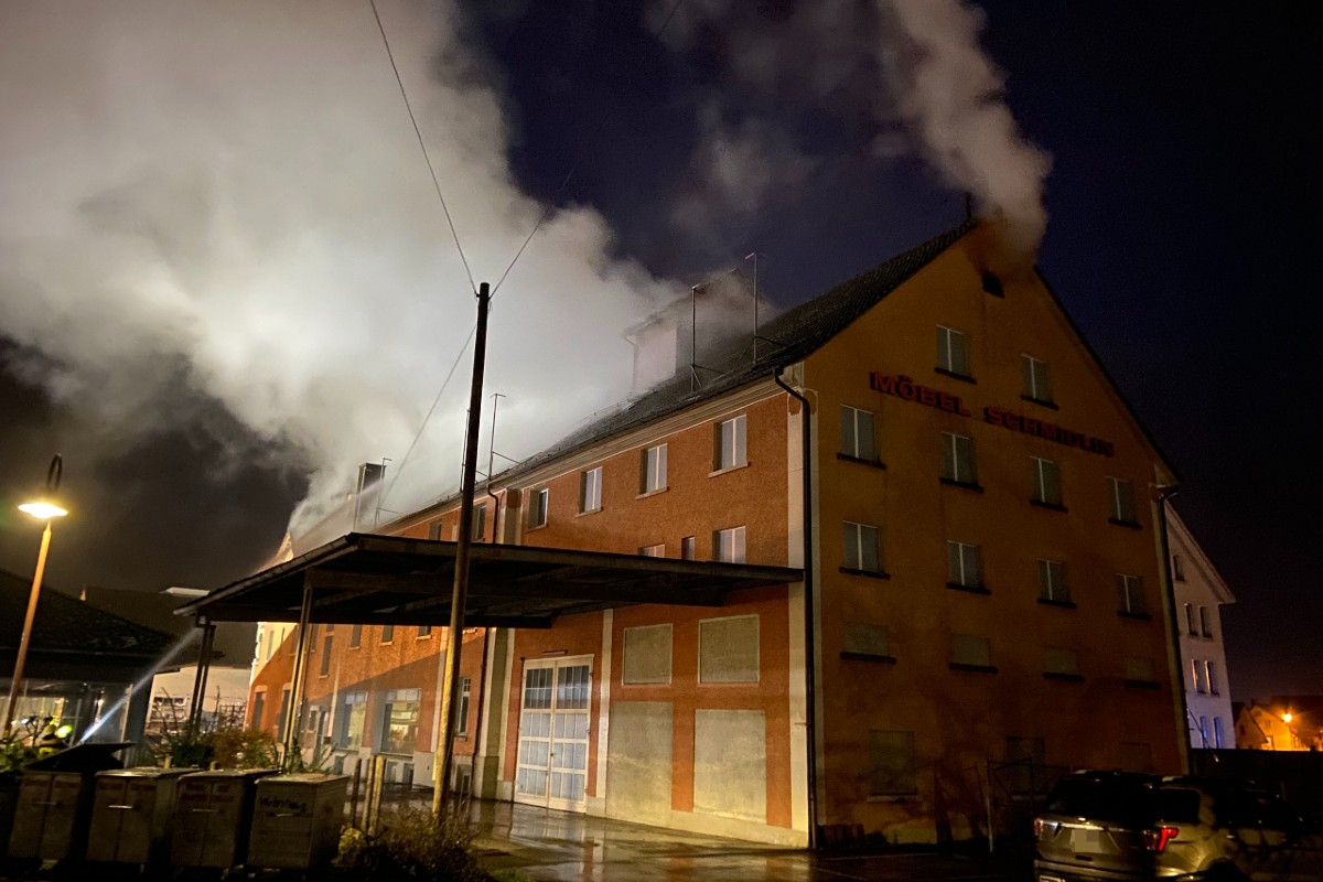 Erneut brannte es in Seon.