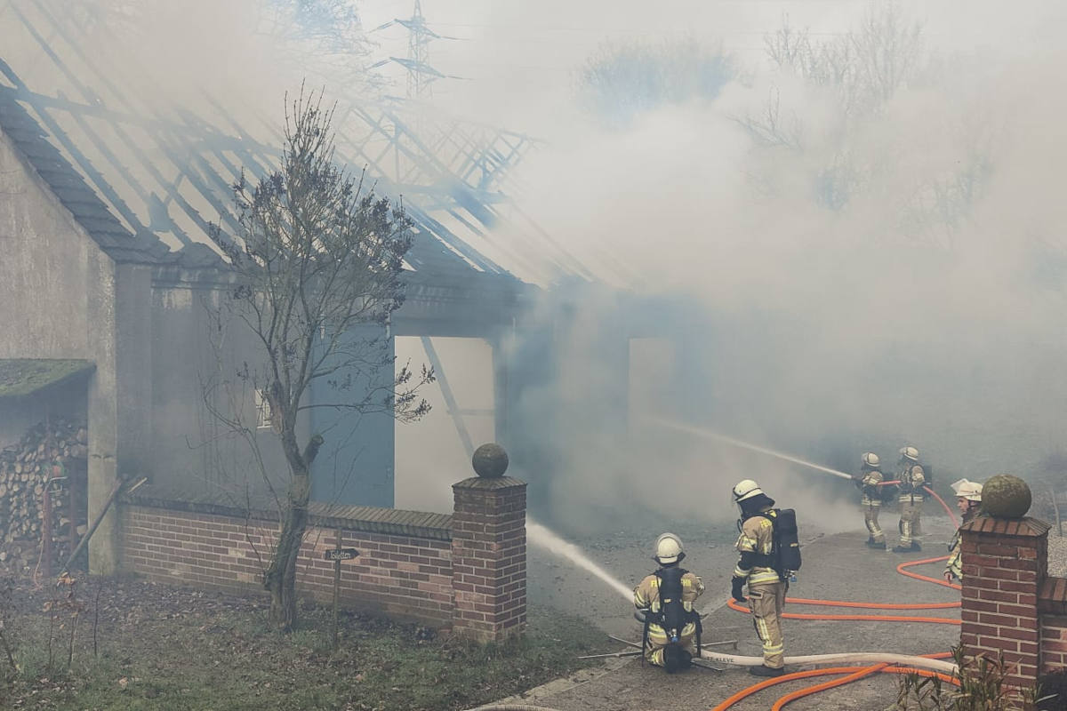 Scheune brannte völlig aus