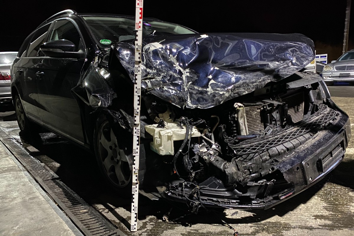 Beim Unfall in Baar gab es viel Blechschaden.