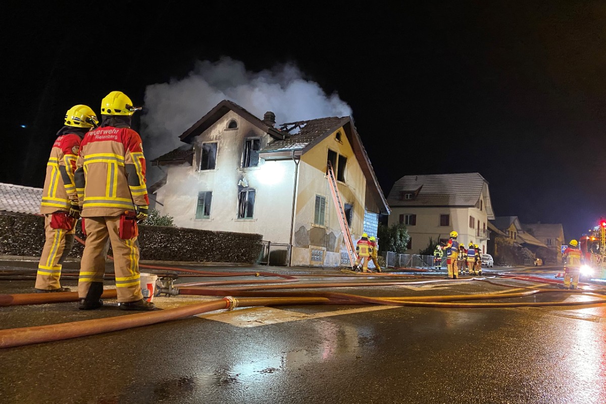 Das Gebäude wurde komplett zerstört.