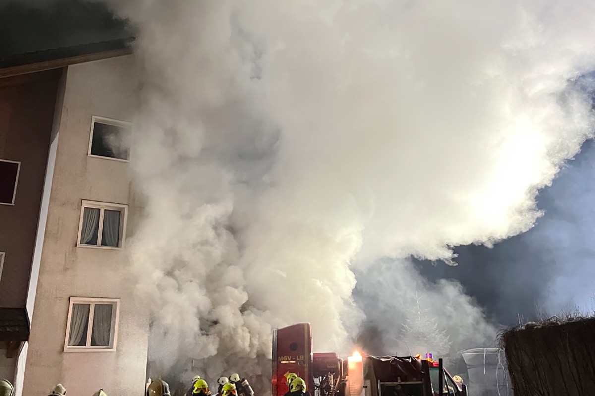 In Oberdorf brannte es.