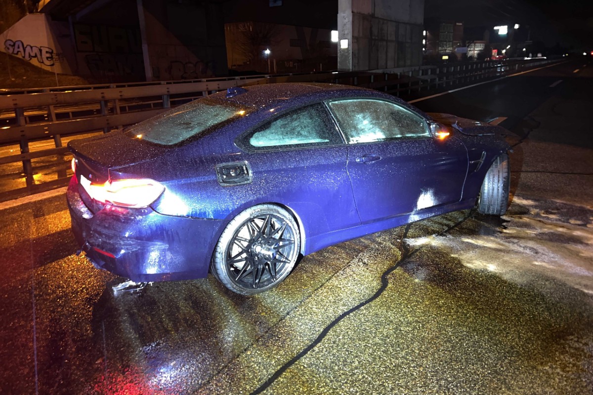 Würenlos / Walterswil AG - Unfälle auf der A1 bei nasser Fahrbahn