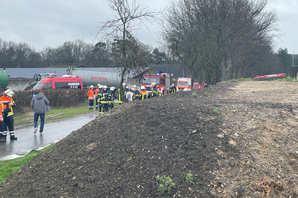 Lavenstadt - Feuer in Biogasanlage