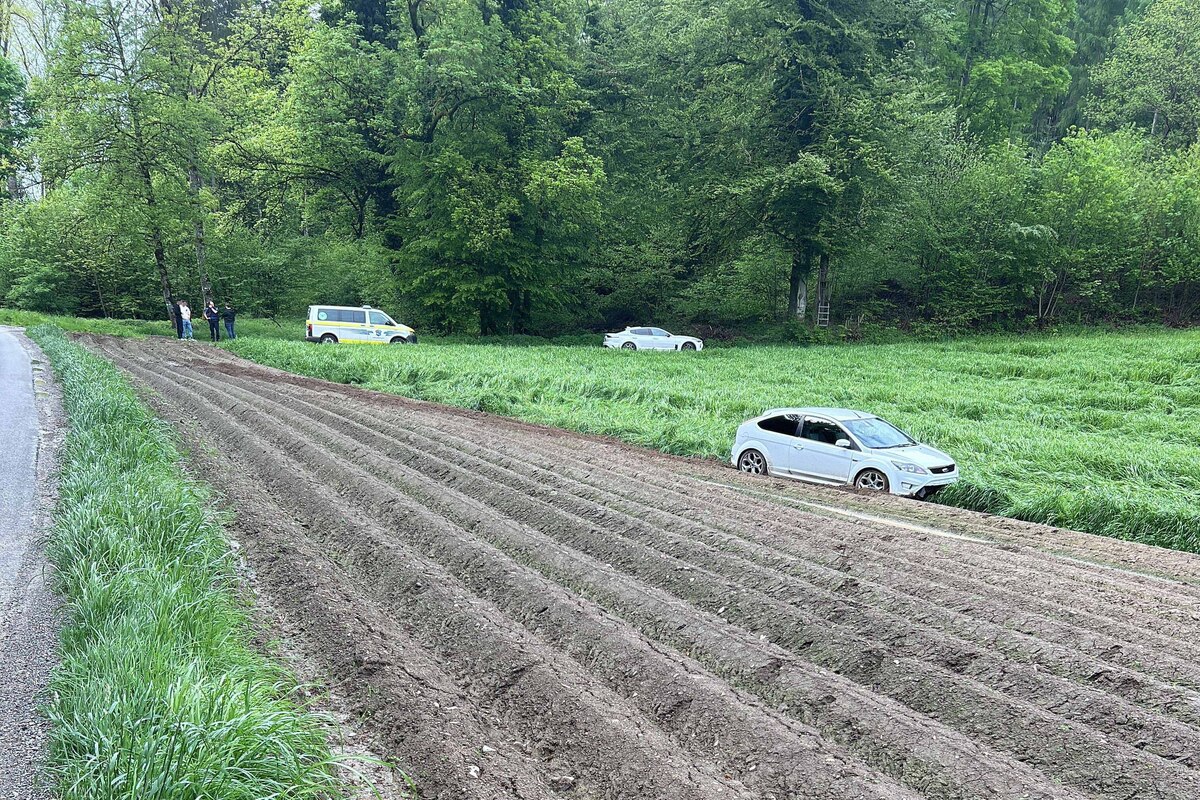 Ammerswil AG - Neulenker gerät in einen Selbstunfall