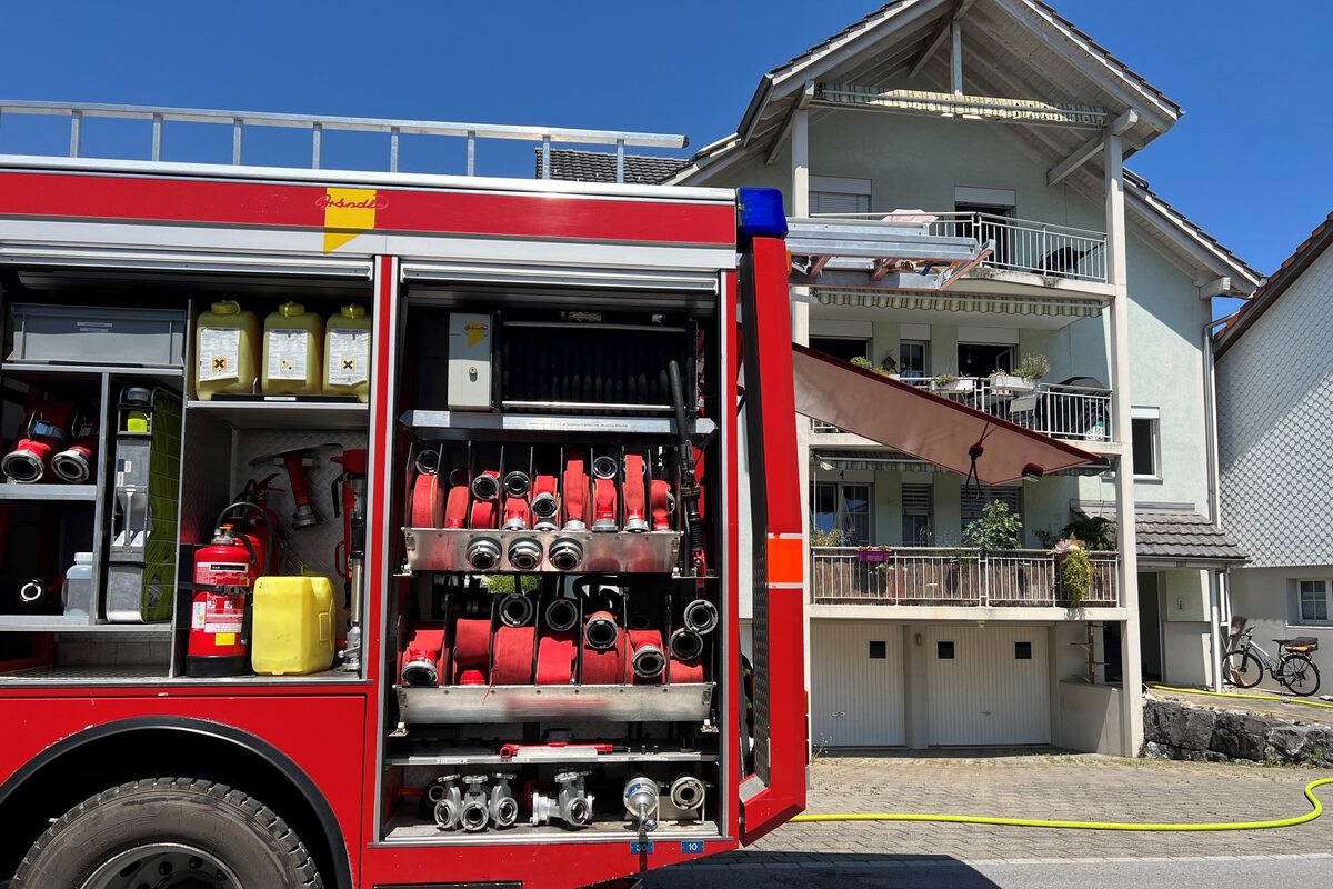 Diepoldsau SG - Enormer Sachschaden nach Wohnungsbrand