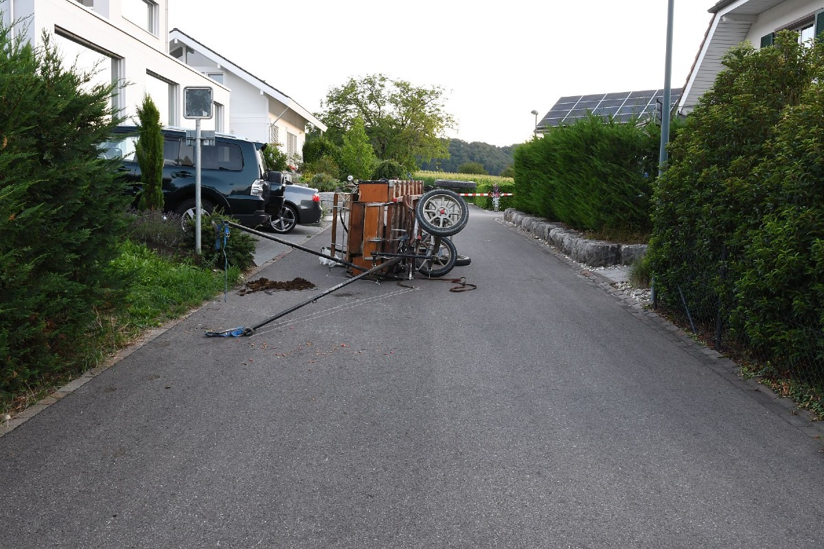Unfall in Lupsingen BL - Pferdegespann gerät ausser Kontrolle – zwei Personen verletzt