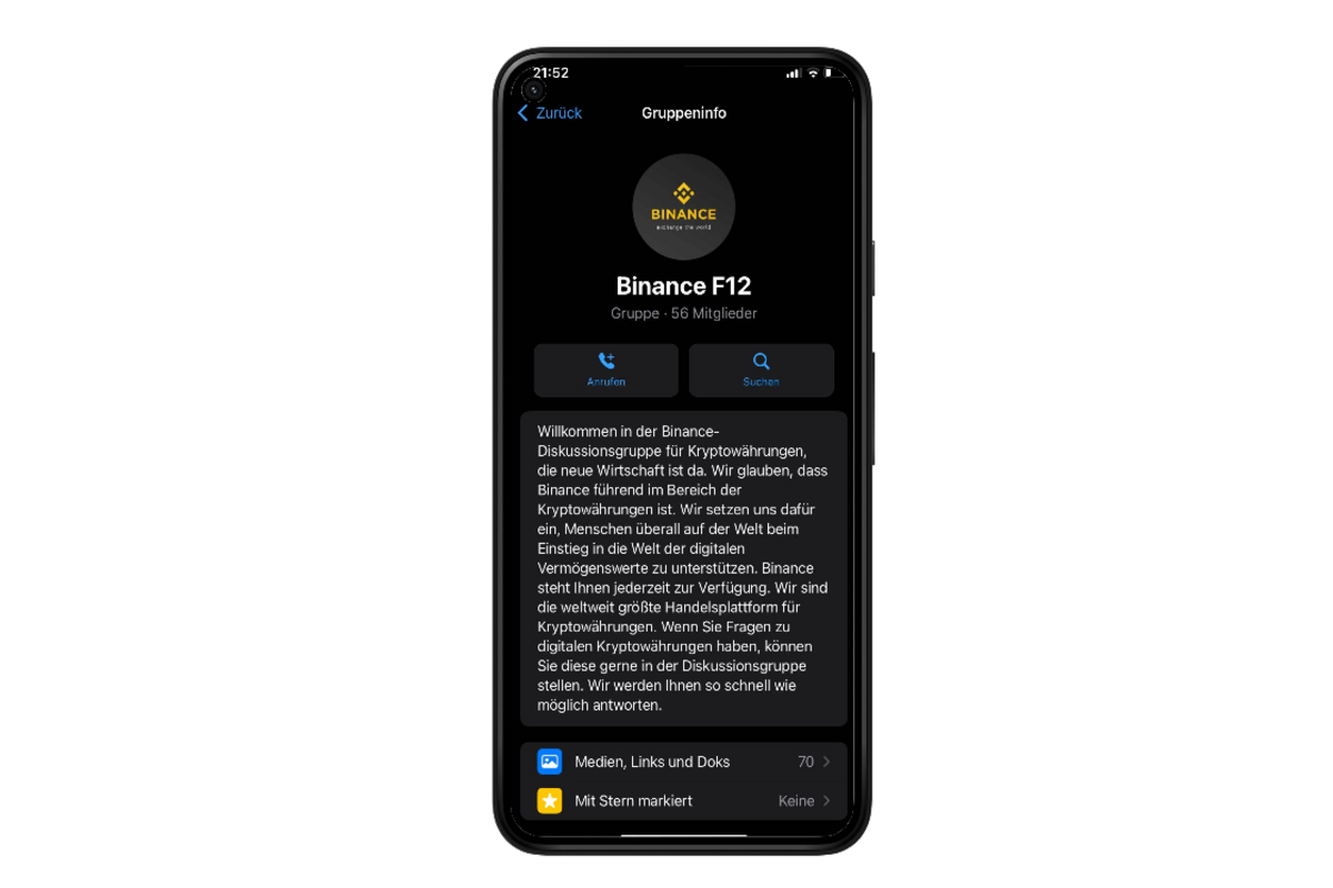 Betrug auf WhatsApp - Angebliche Mitarbeiter von Binance