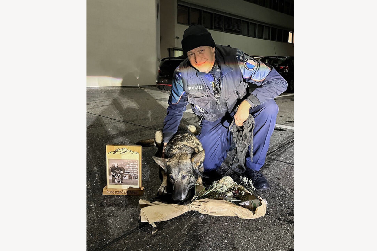 Luzern - Wohlverdienter Ruhestand für Polizeihund Mitch