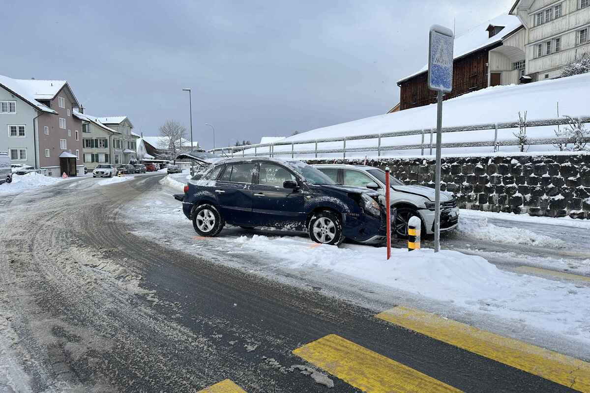 Kanton Appenzell Ausserrhoden - Unfälle auf schneebedeckten Fahrbahnen
