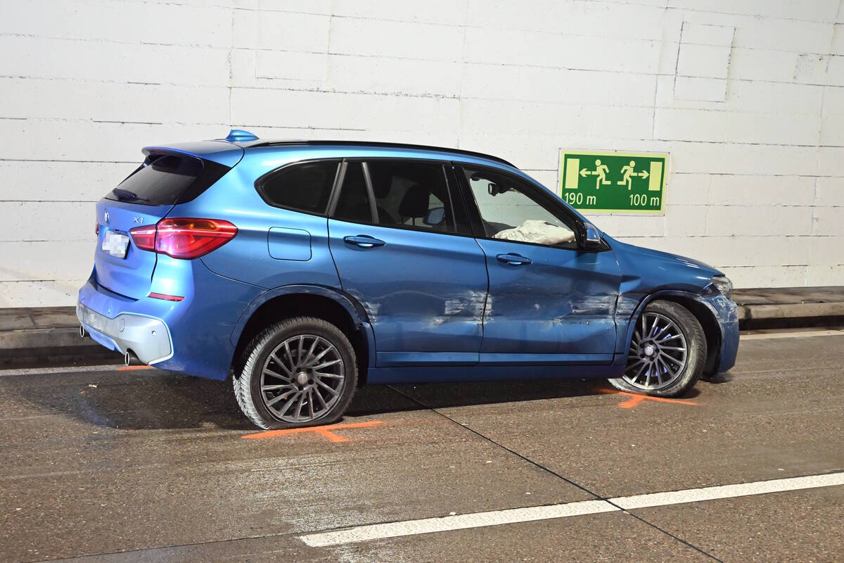 Murg SG/A3 - Fahrunfähig im Tunnel verunfallt