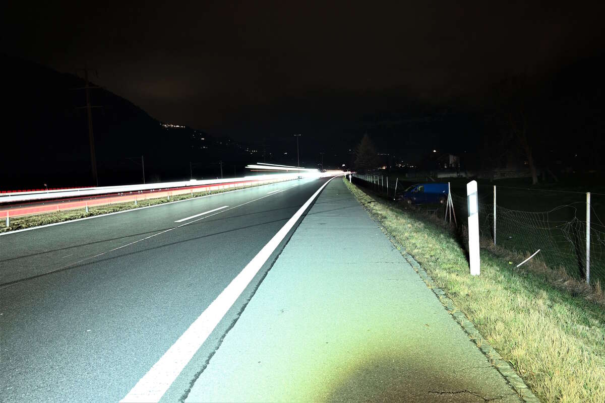 Heiligkreuz SG - Fahrunfähig auf der A3 verunfallt