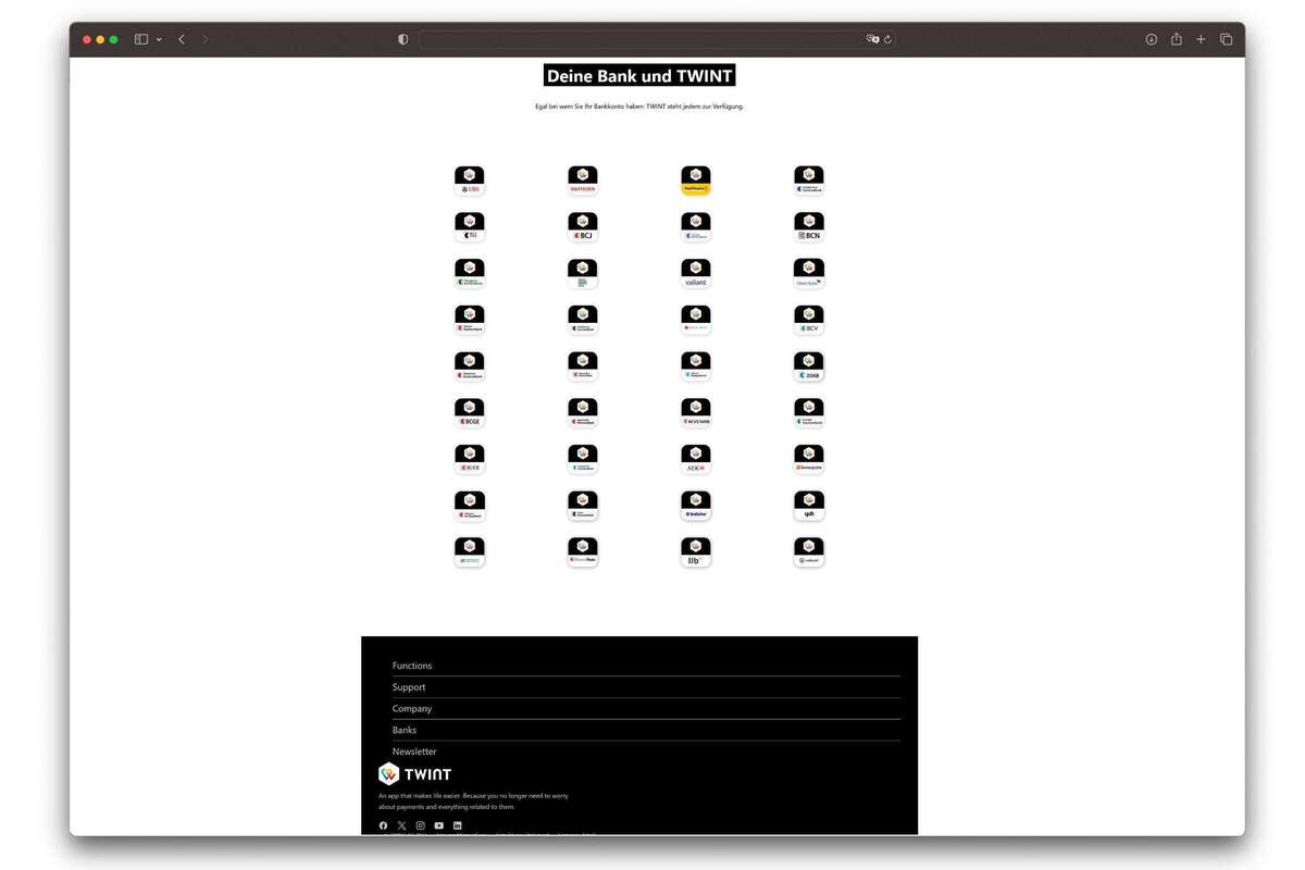Betrügerische E-Mails angeblich von TWINT