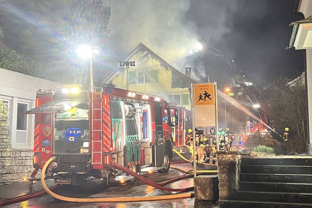 Staad SG - 61-Jähriger bei Brand verletzt