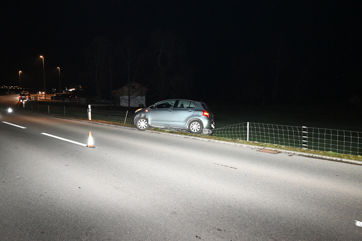 Oberuzwil SG - 72-Jährige verunfallt im alkoholisierten Zustand