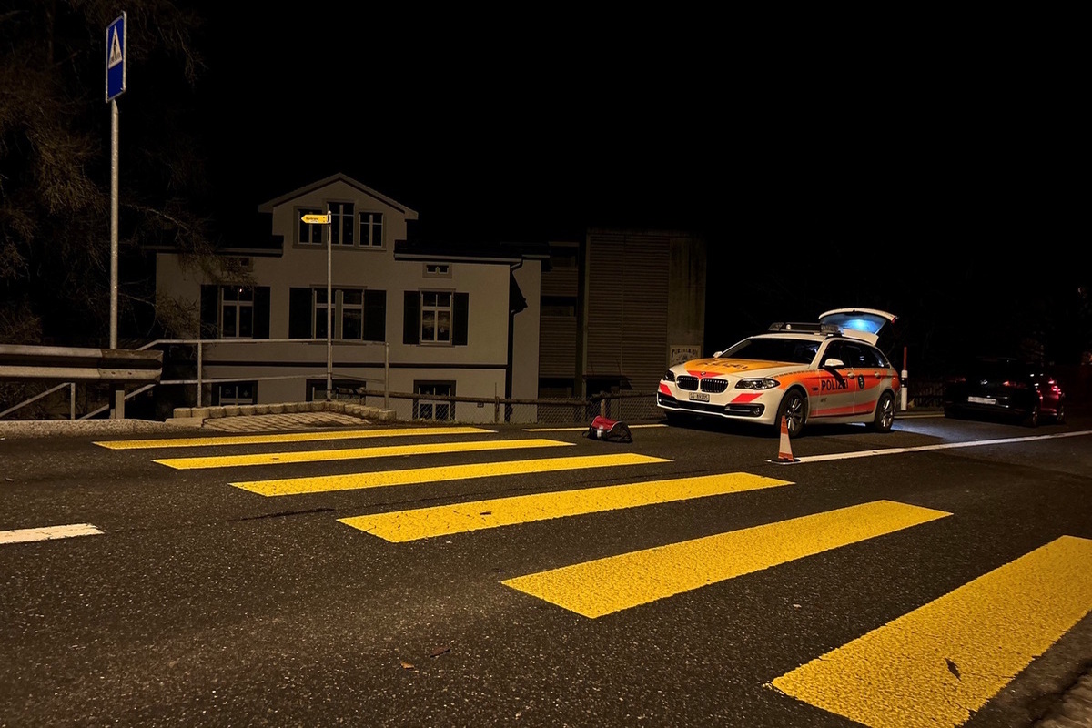 Lichtensteig SG - Fussgänger bei Unfall schwer verletzt