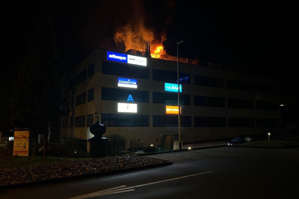 Langendorf SO - Mann bei Brand erheblich verletzt