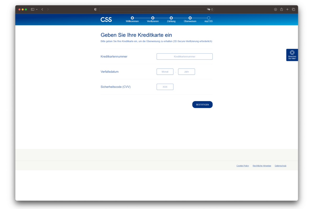 Angebliche finanzielle Rückerstattung von der CSS-Krankenkasse